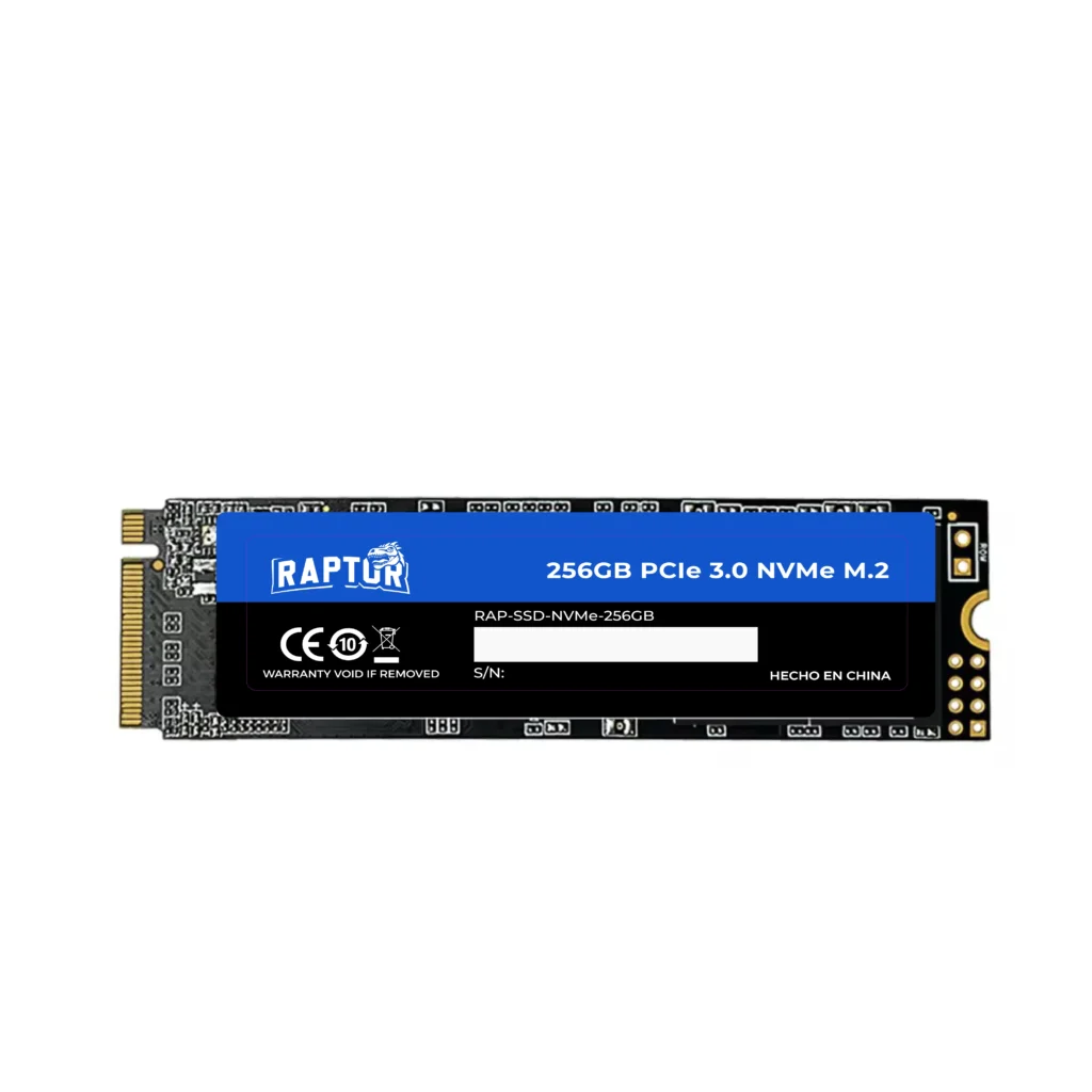 Disco SSD NVMe 256GB Raptor Legacy PCIe Gen3