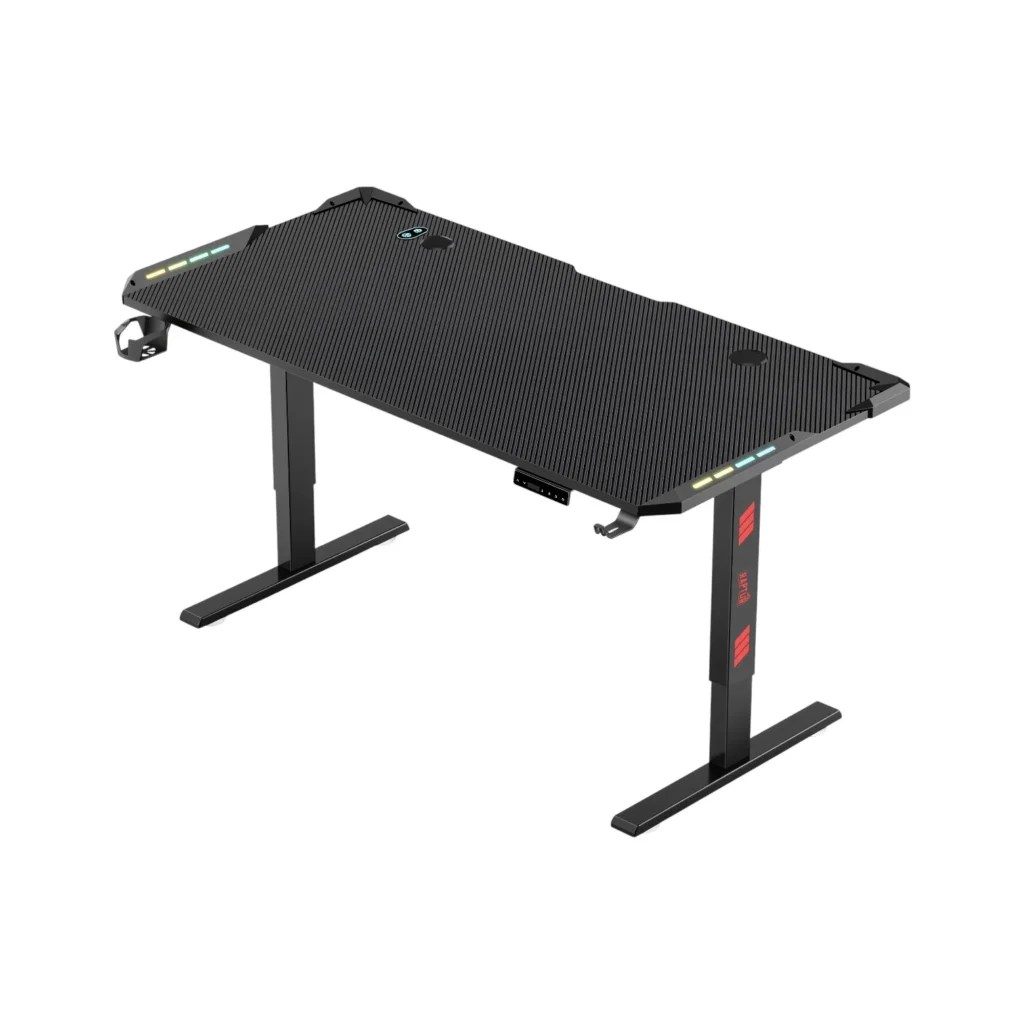 Escritorio Gamer Raptor Eléctrico Regulable Glow Station RGB