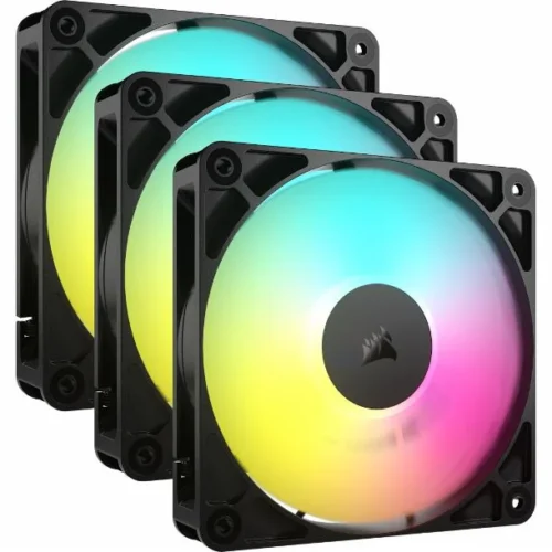 Fan Cooler Corsair RS120 120mm ARGB Black Pack x3
