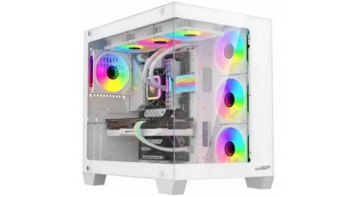 Gabinete Sentey Bearer PWM White 4 Fan ARGB