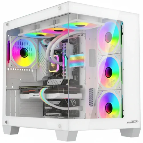 Gabinete Sentey Bearer PWM White 4 Fan ARGB