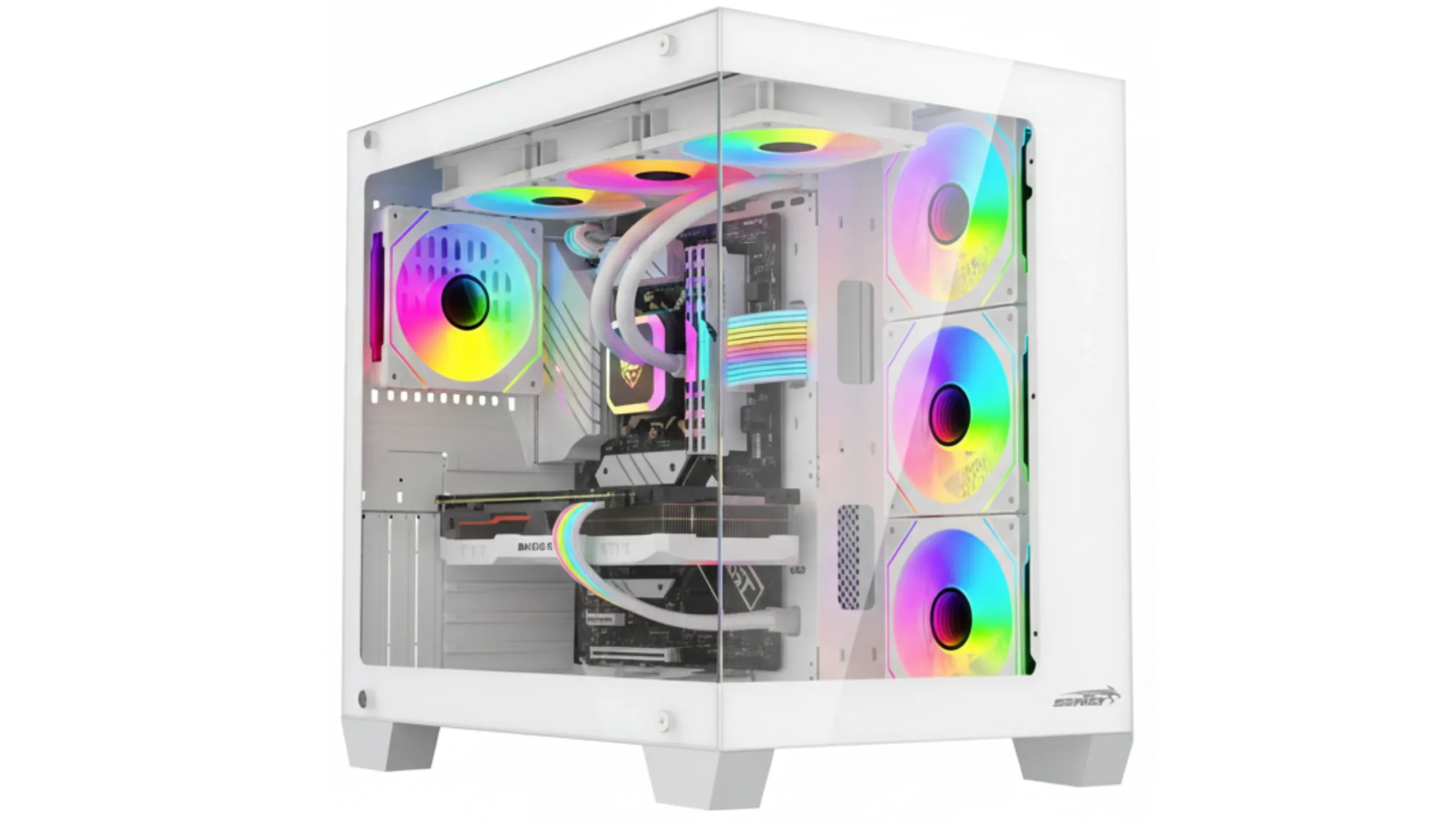 GABINETE SENTEY BEARER PWM WHITE 4 FAN ARGB