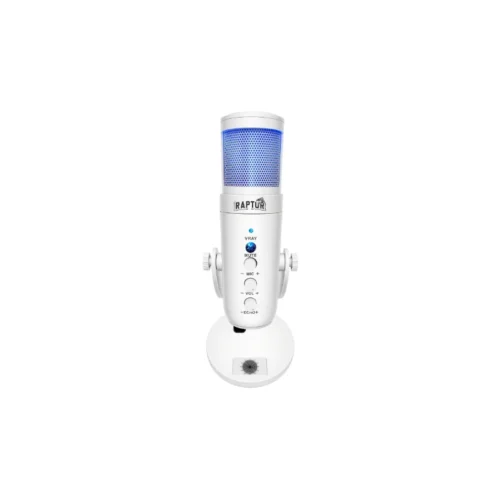 Microfono Raptor Vox PRO RGB USB p/Streaming White