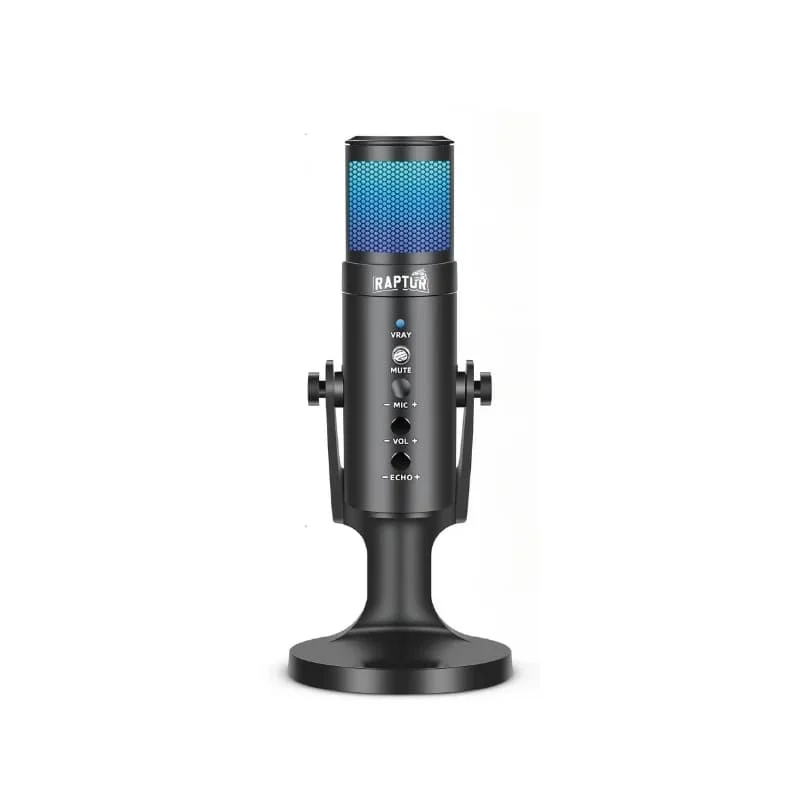Microfono Raptor Vox PRO RGB USB p/Streaming