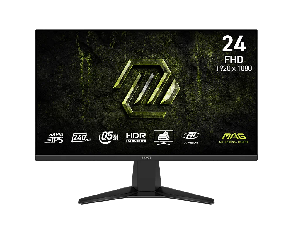MONITOR GAMER MSI 24 240HZ 0.5MS IPS FHD MAG 245F X24