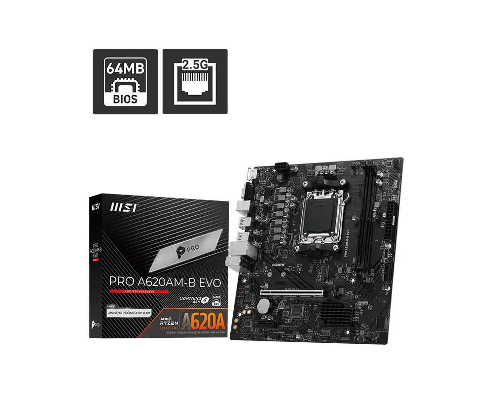 MOTHER MSI PRO A620AM-B EVO DDR5 AM5