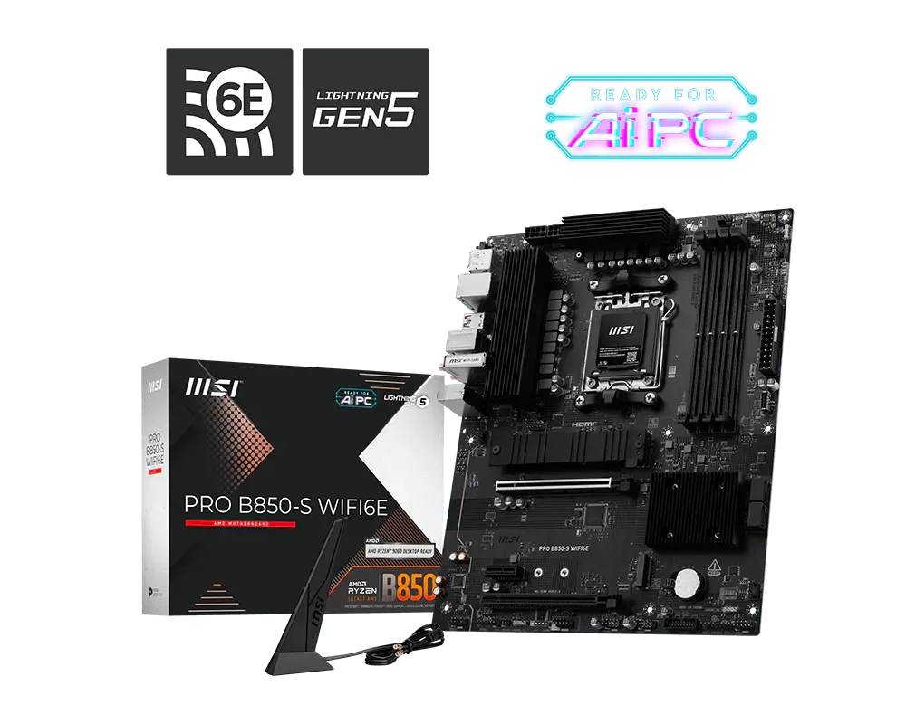 Mother MSI PRO B850-S WIFI6E DDR5 AM5