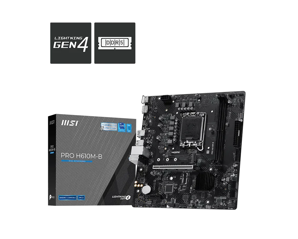 Mother MSI PRO H610M-B DDR5 1700