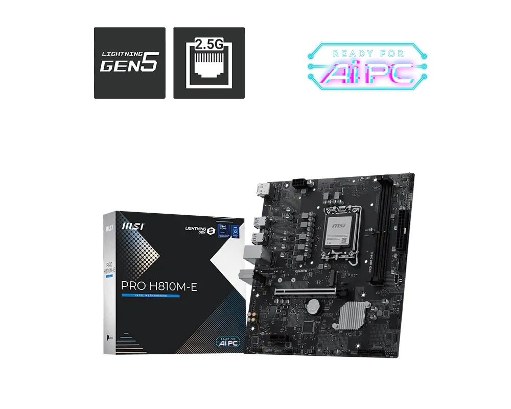 Mother MSI PRO H810M-E DDR5 1851