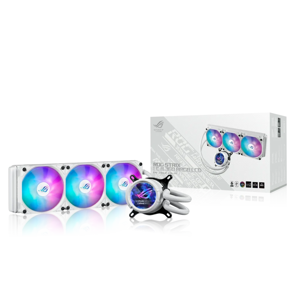 Watercooling Asus ROG Strix LC III 360 ARGB LCD White Edition