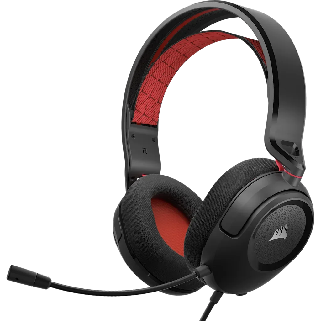 Auricular Corsair Gaming HS35 v2 Wired Gaming Headset Red