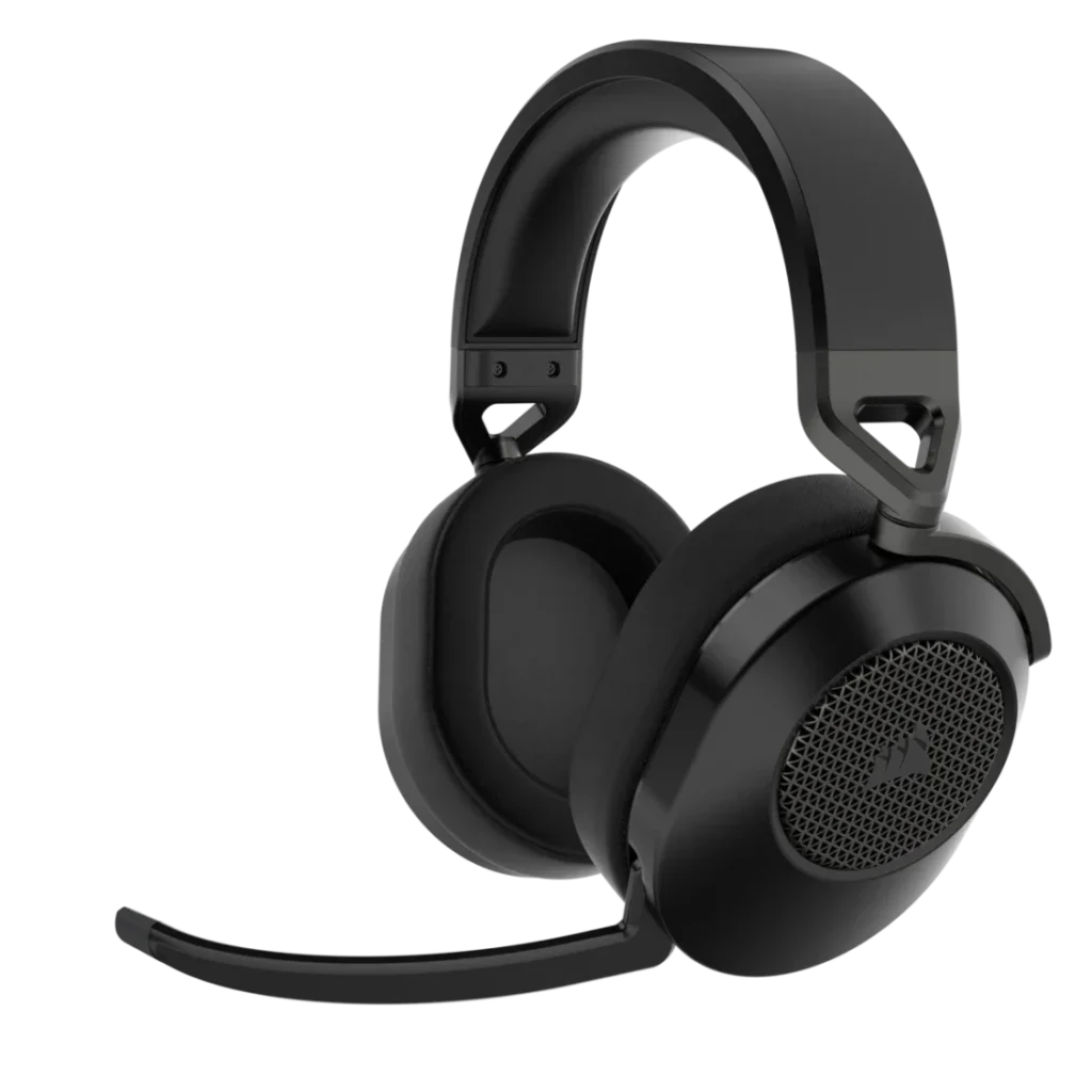 Auricular Corsair HS65 Wireless Carbon V2 Sonido 7.1 Dolby