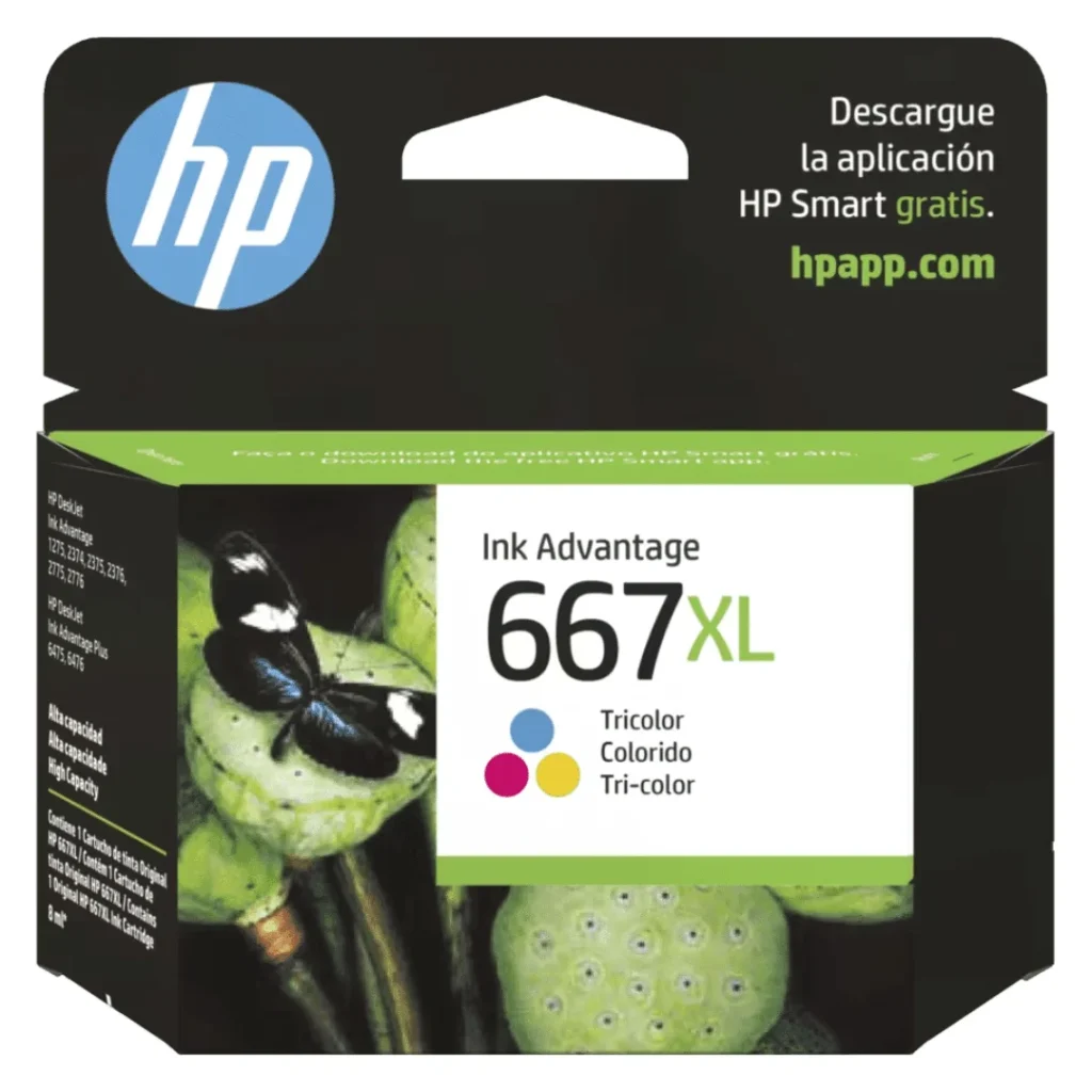 Cartucho HP Original 667XL Tricolor