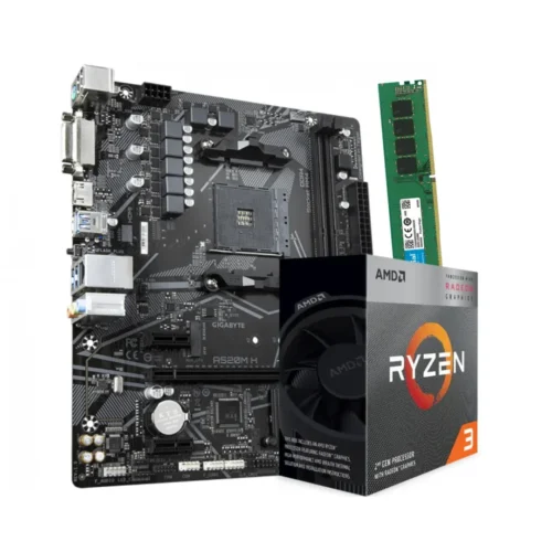 Combo AMD Ryzen 3 3200G + A520 + 16GB 3200MHz
