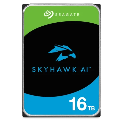 Disco Rígido HDD 16TB Seagate SkyHawk AI Surveillance 3.5 SATA 512MB 7200 RPM
