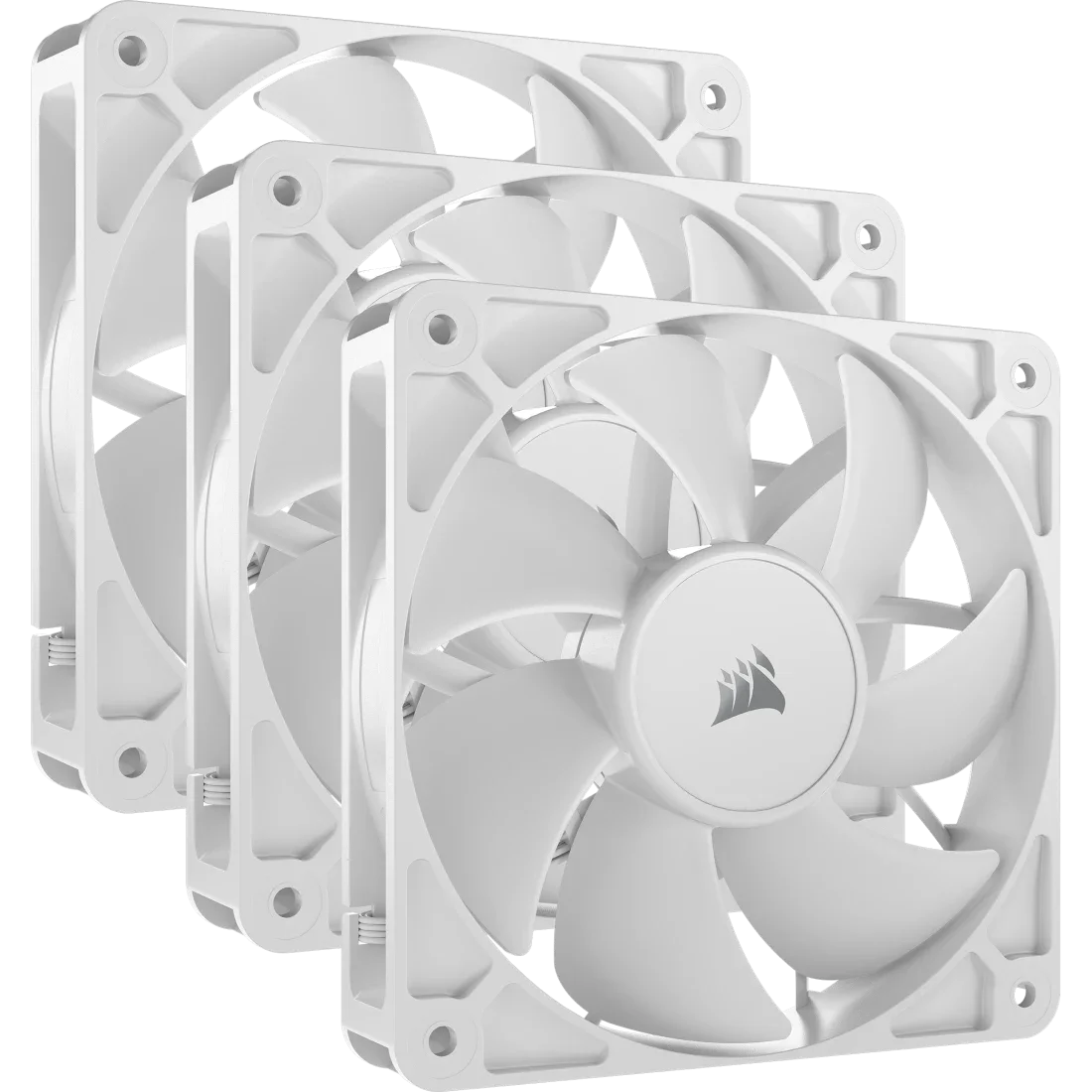FAN COOLER CORSAIR RS120 120MM WHITE PACK X3