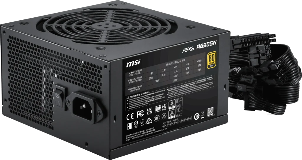 Fuente MSI MAG A650GN 650w 80 Plus Gold
