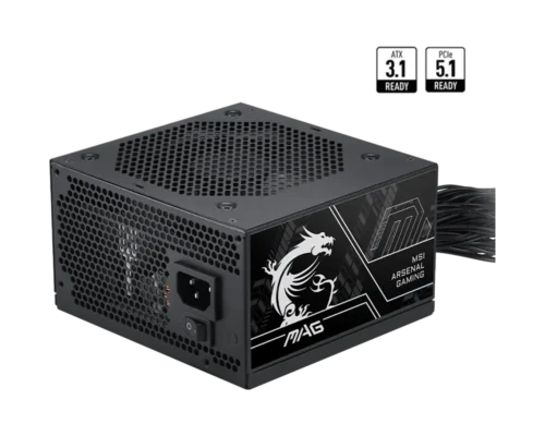 Fuente MSI MAG A750BN 750w 80 Plus Bronze PCIE 5.1 ATX 3.1