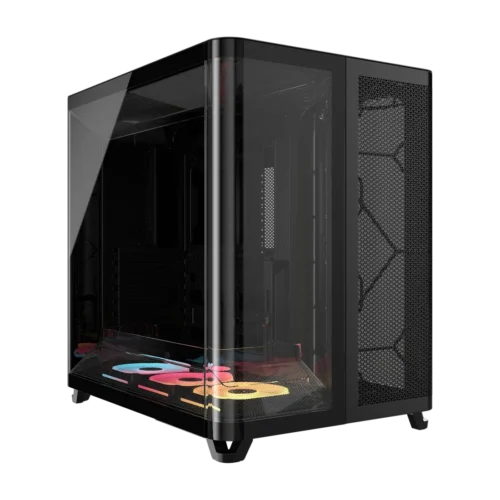 Gabinete Corsair AIR 5400 LX LINK Mid-Tower TG Black 3 Fan ARGB