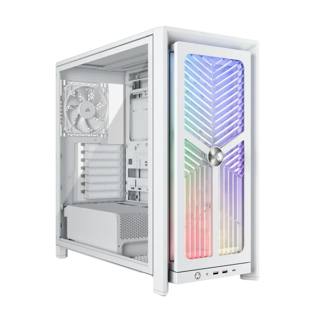 Gabinete Corsair FRAME 4000X RS Mid-Tower TG 4 Fan RS120 White
