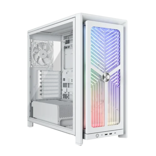 Gabinete Corsair FRAME 4000X RS Mid-Tower TG 4 Fan RS120 White