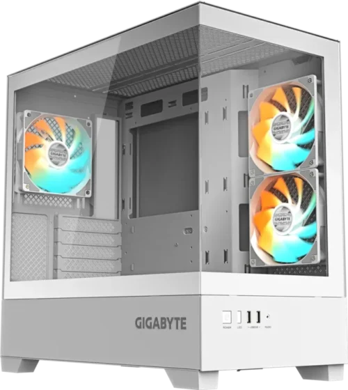 Gabinete Gigabyte C201 Panoramic Ice 3 Fan ARGB White