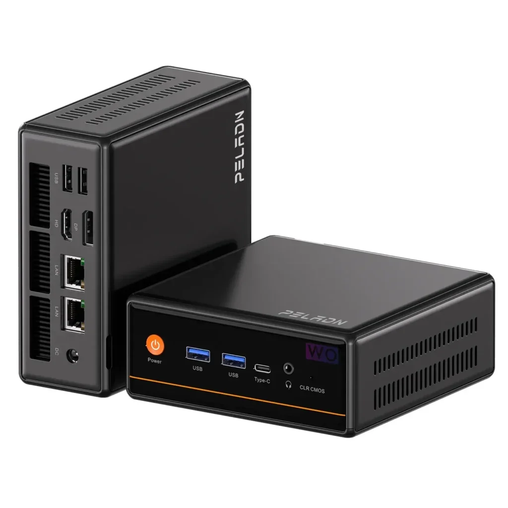 MINI PC PELADN WO4 AMD RYZEN 5 7640HS SIN RAM - SIN SSD - BAREBONE