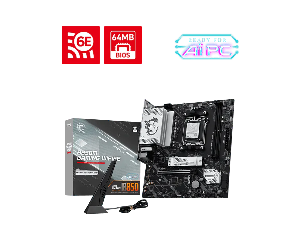 Mother MSI B850M Gaming WIFI 6E DDR5 AM5