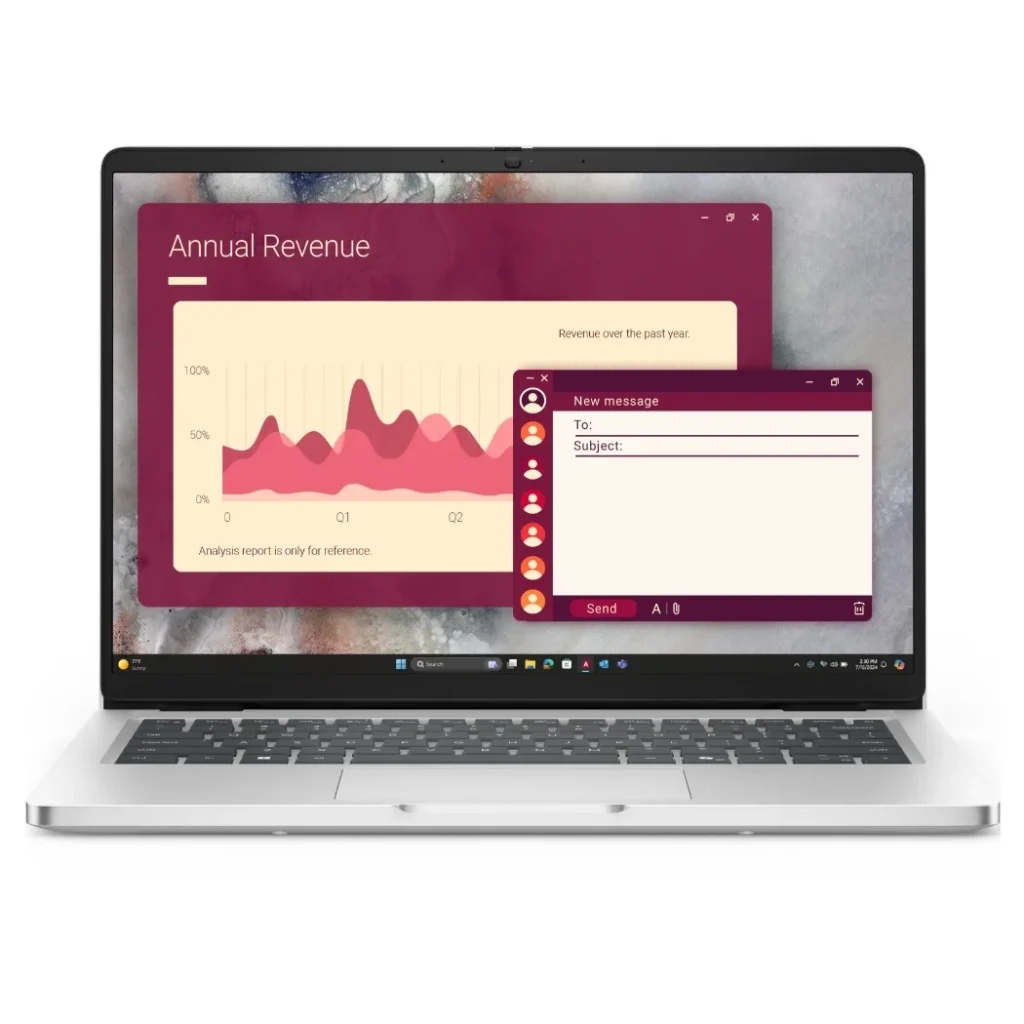 Notebook Dell Pro 14 WUXGA | Ultra 7 255U | 16GB 5600MHz | 512GB NVMe | WIN11 PRO | 2HWN3