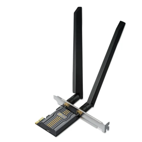 Placa de Red Wifi 7 Tribanda + Bluetooth 5.4 Archer TBE400E PCIe BE6500 2 Antenas