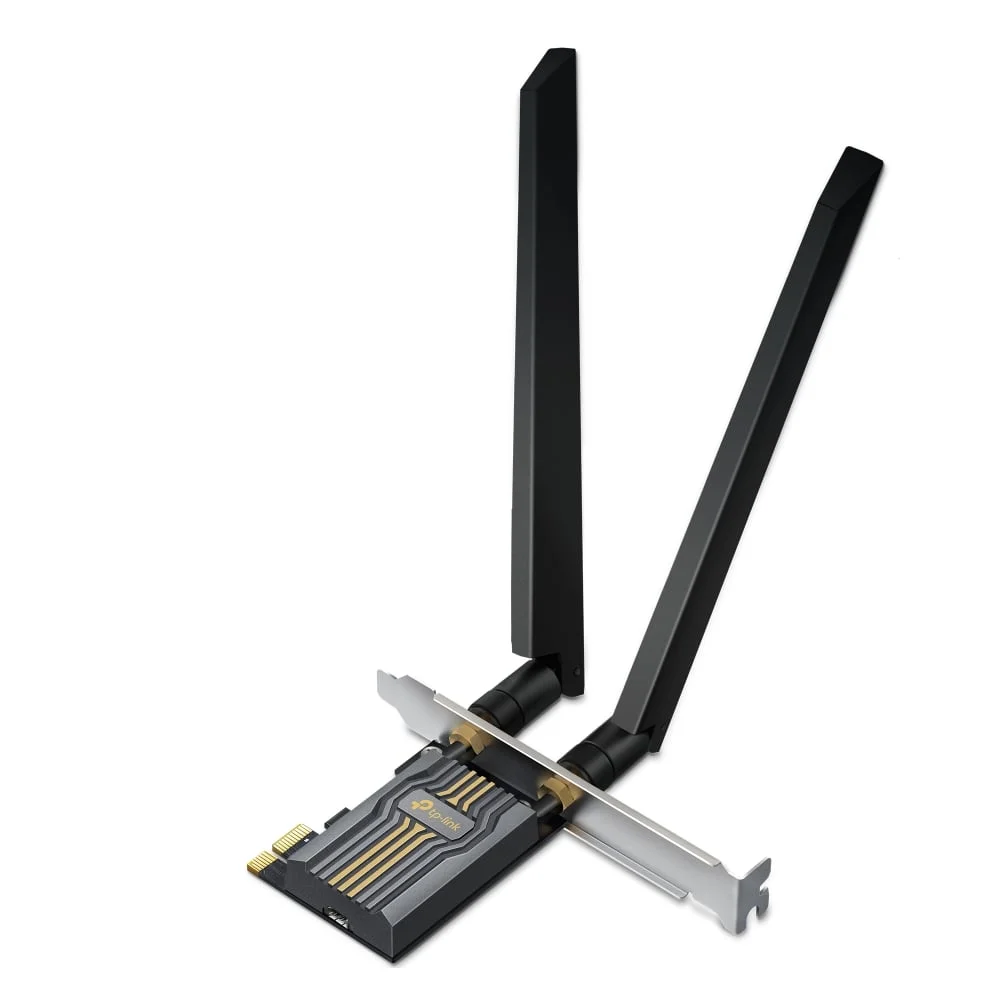 PLACA DE RED WIFI 7 TRIBANDA + BLUETOOTH 5.4 ARCHER TBE400E PCIE BE6500 2 ANTENAS