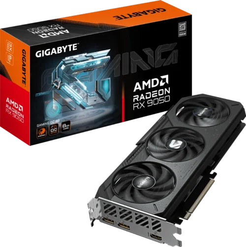 Placa de Video Gigabyte Radeon RX 9050 8GB GDDR6 Gaming OC