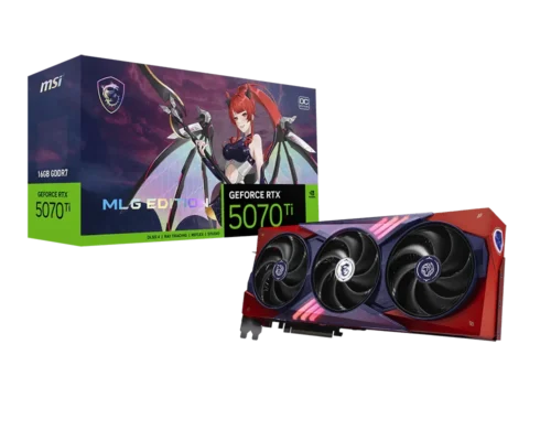 Placa de Video MSI GeForce RTX 5070 Ti 16GB GDDR7 MLG Edition OC