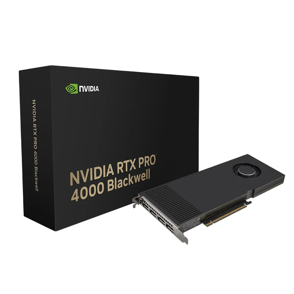 PLACA DE VIDEO PNY QUADRO RTX PRO 4000 24GB GDDR7 BLACKWELL 4X MINI DISPLAY PORT