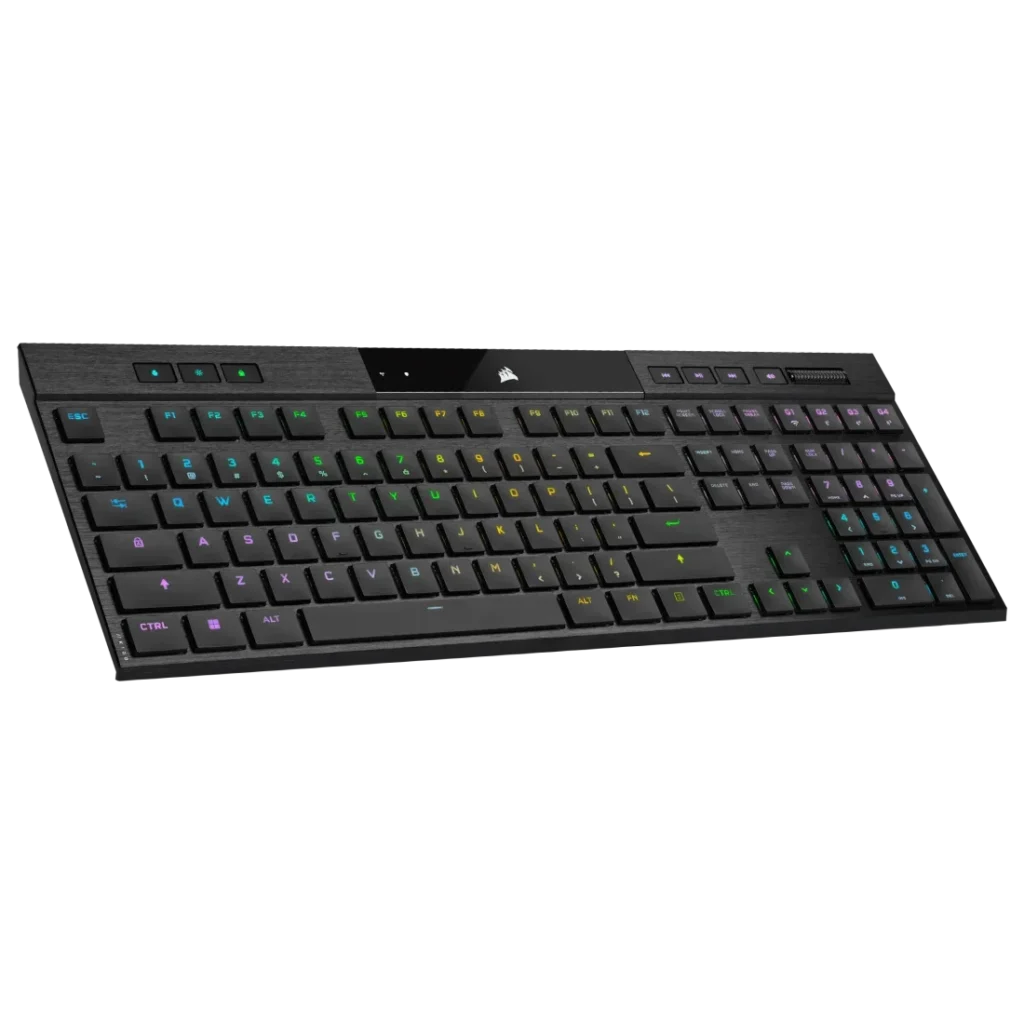 Teclado Corsair K100 Air Wireless RGB Mecanico Switch Cherry MX Ultra Low Profile Black
