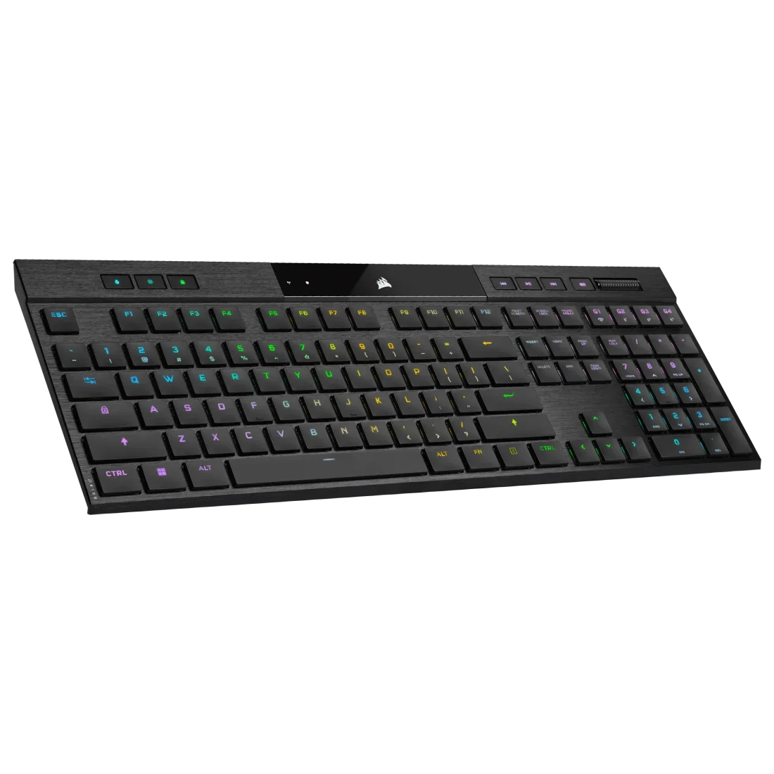 TECLADO CORSAIR K100 AIR WIRELESS RGB MECANICO SWITCH CHERRY MX ULTRA LOW PROFILE BLACK