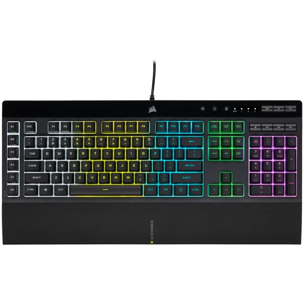 Teclado Corsair K55 RGB PRO Membrana Macro Key