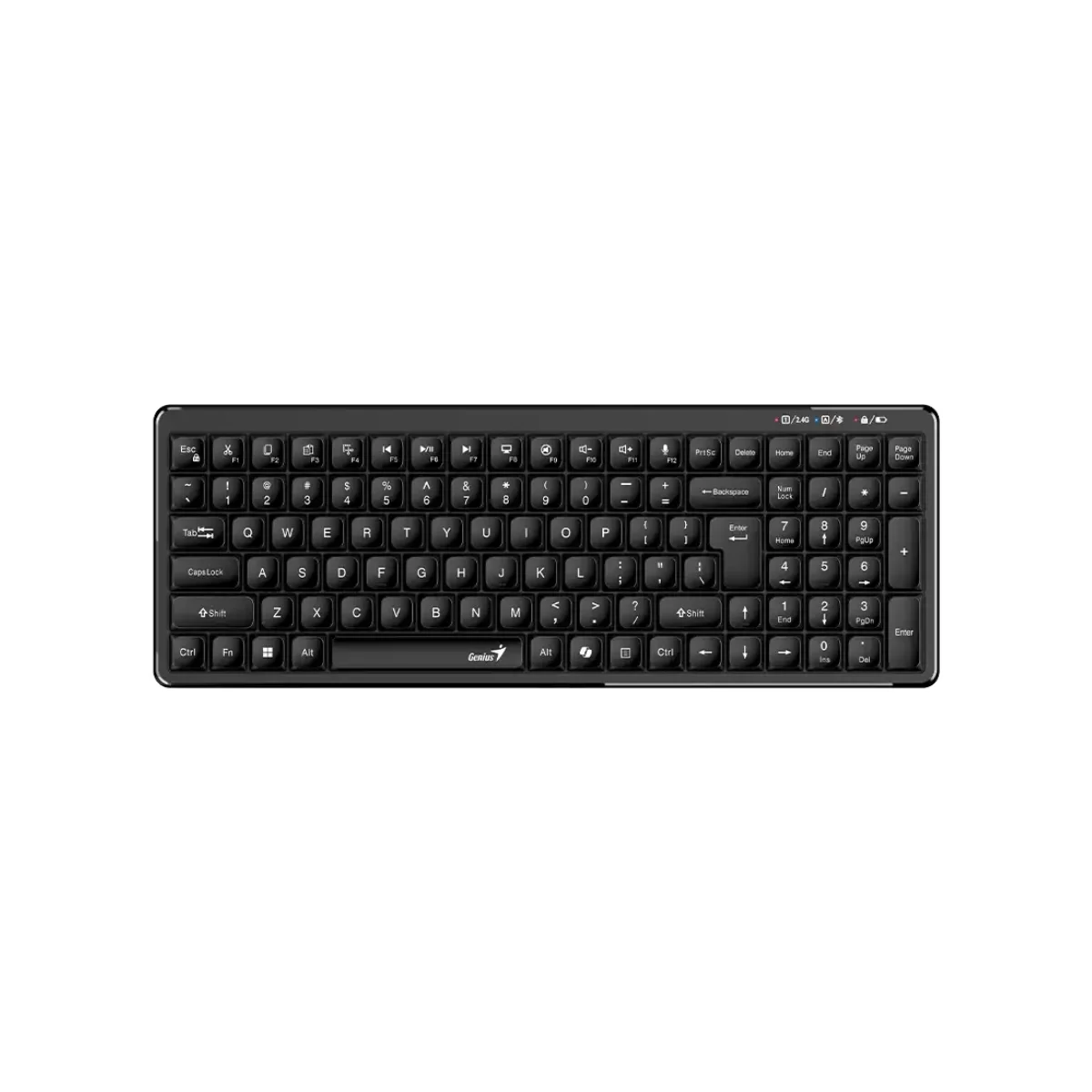 TECLADO GENIUS LUXEMATE Q7100 AI SP BLACK BLUETOOTH + 2.4GHZ