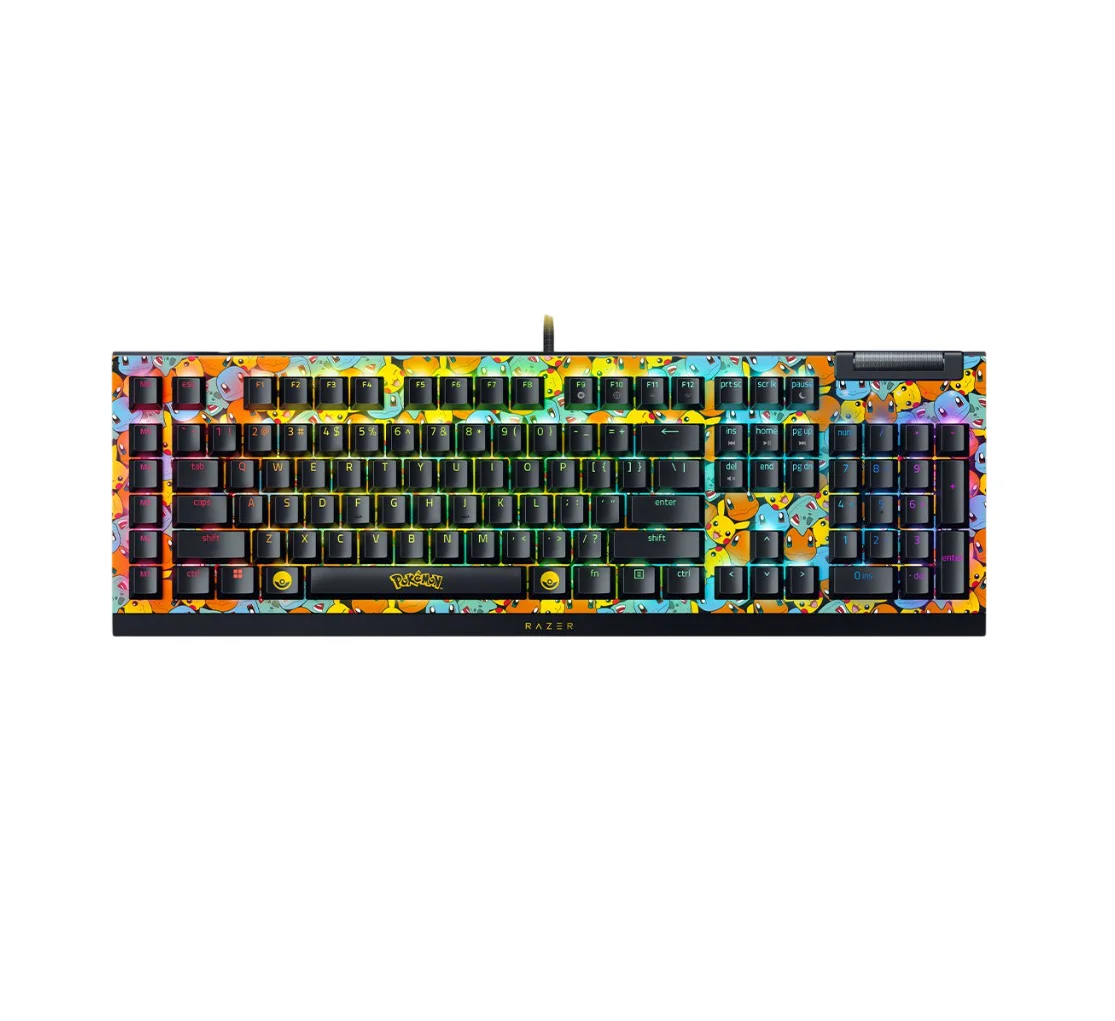 TECLADO RAZER BLACKWIDOW V4 X POKEMON EDITION