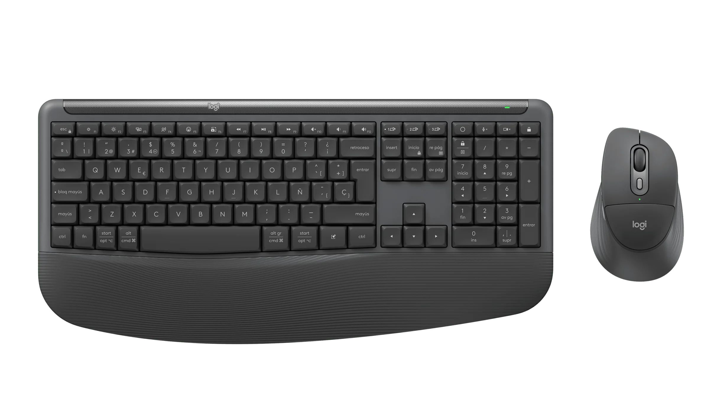 TECLADO Y MOUSE LOGITECH BLUETOOTH MK880 NEGRO COMFORT